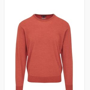 Peter Millar Excursionist Flex Spice Crewneck  Cla Rust Crewneck Sweater